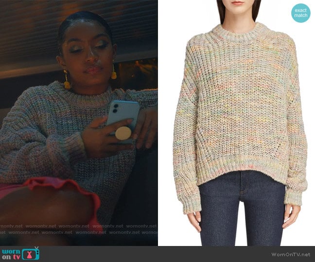 Acne Studios Zora Pullover worn by Zoey Johnson (Yara Shahidi) on Grown-ish