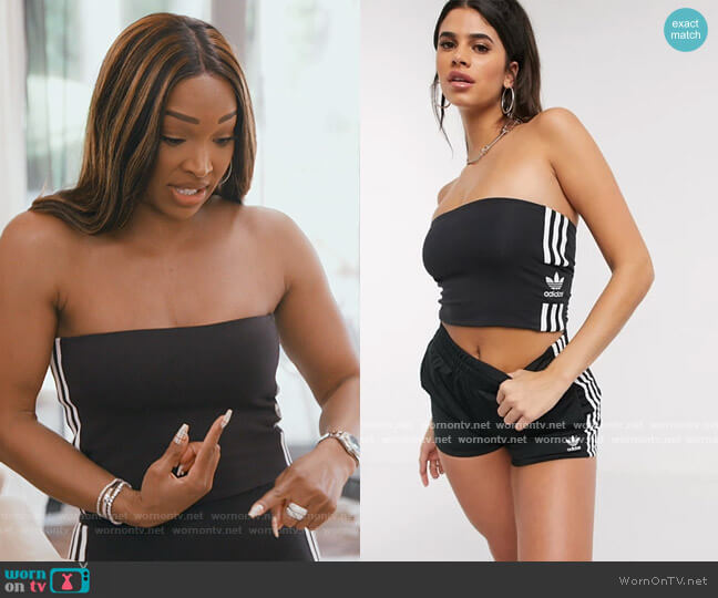 Adidas Three Stripe Bandaeu Top