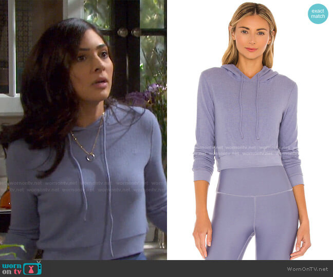 Alo Getaway Hoodie worn by Gabi Hernandez (Camila Banus) on Days of our Lives