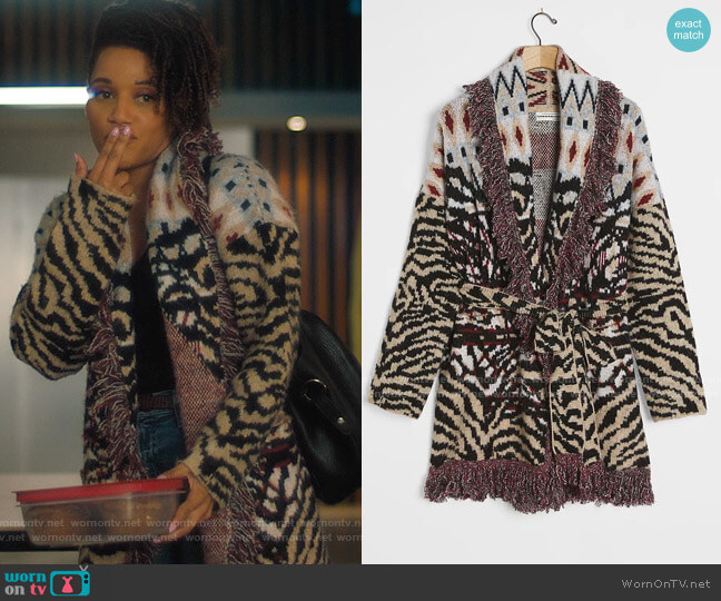 Anthropologie Paloma Fringed Cardigan