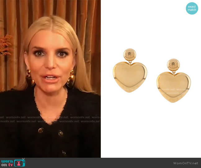 Balenciaga BB Heart Earrings