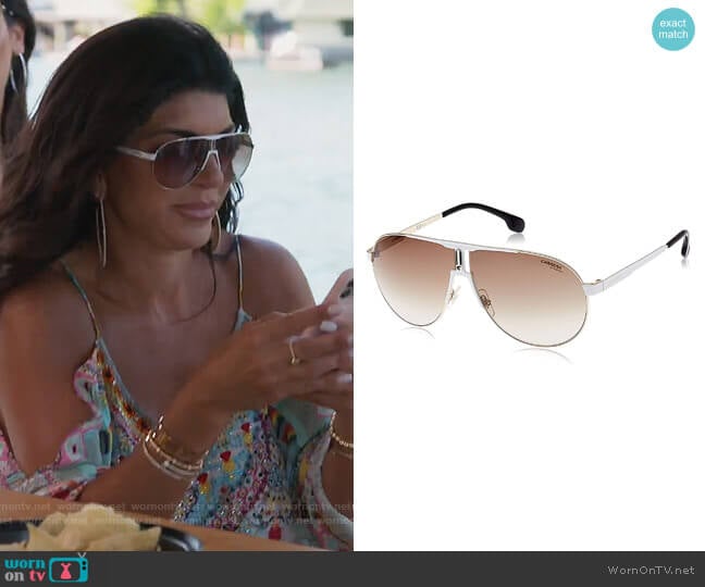 Carrera 1005/S Pilot Sunglasses worn by Teresa Giudice on The Real Housewives of New Jersey