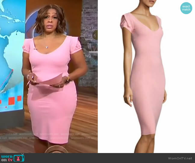 Chiara Boni La Petite Robe Zarina Dress worn by Gayle King on CBS Mornings