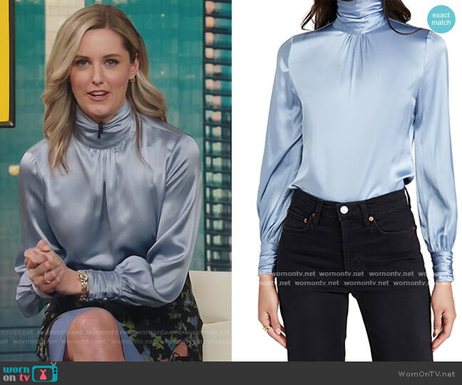 Cinq a Sept Jayla Top worn by Tami (Taylor Louderman) on Kenan