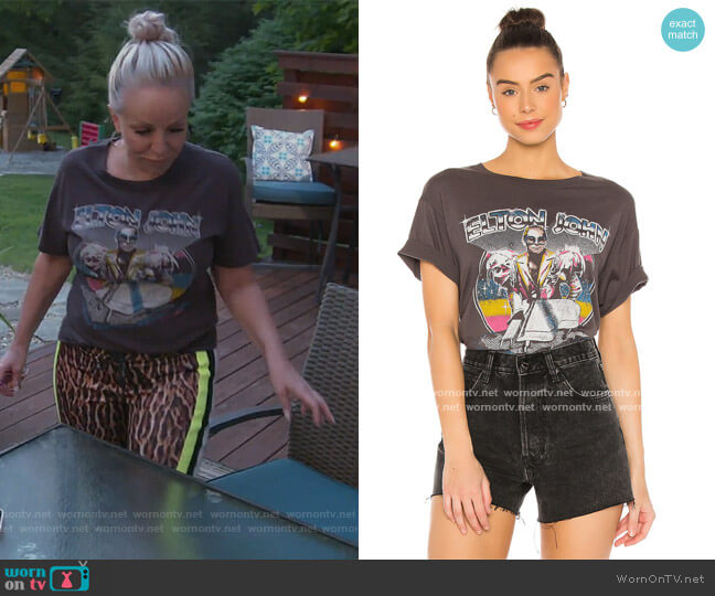 Day Dreamer Elton John On Tour Boyfriend Tee worn by Margaret Josephs on The Real Housewives of New Jersey