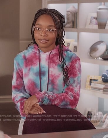 Diane’s tie dye hoodie on Black-ish