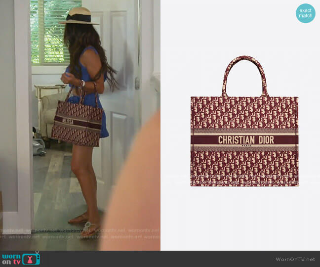 Dior Book Tote worn by Melissa Gorga on The Real Housewives of New Jersey