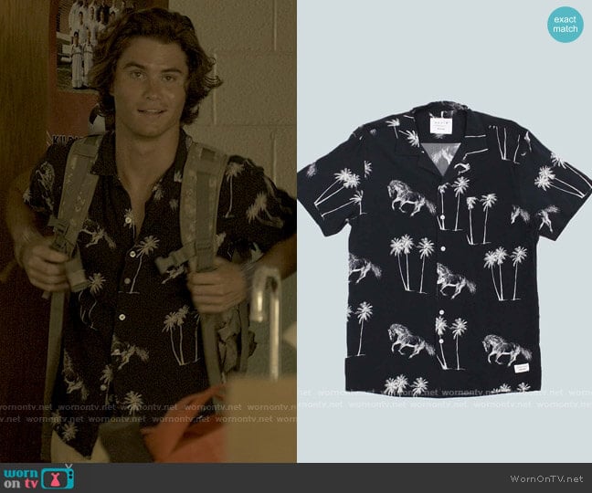 Duvin Horses Button Up worn by John B (Chase Stokes) on Outer Banks