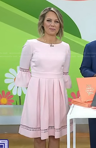 Dylan’s pink laser cut dress on Today