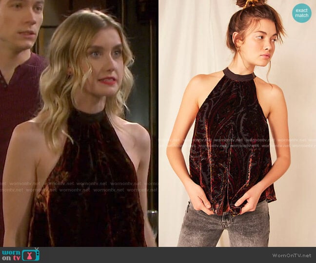 Free People Jasmine Tank worn by Claire Brady (Isabel Durant ) on Days of our Lives