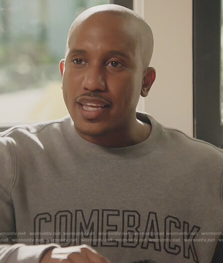 Gary’s gray comeback sweatshirt on Kenan