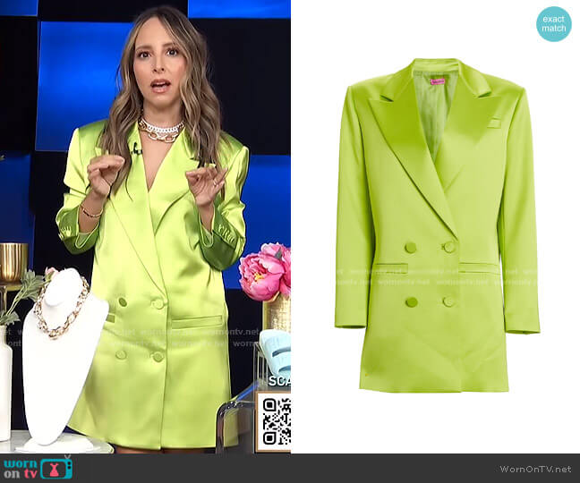 Gauge81 Tunja Mini Blazer Dress worn by Lilliana Vazquez on E! News