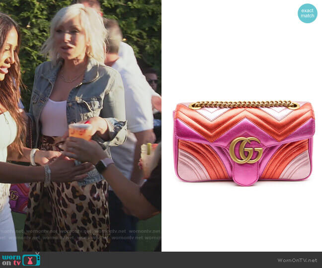 Gucci Marmont mini matelasse bag worn by Margaret Josephs on The Real Housewives of New Jersey