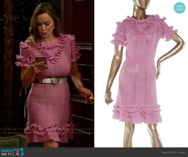 Gucci Wool Dress worn by Donna Logan (Jennifer Gareis) on The Bold and the Beautiful