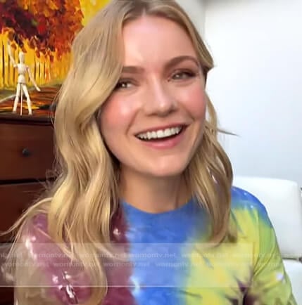Hadley Robinson’s tie dye top on Today