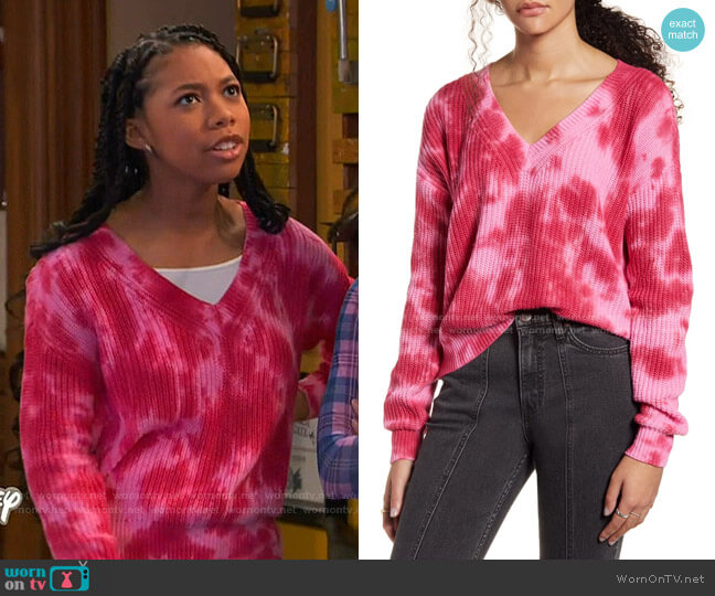 Hiatus Tie Dye V-Neck Sweater