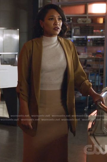 Iris’s light brown jacket on The Flash