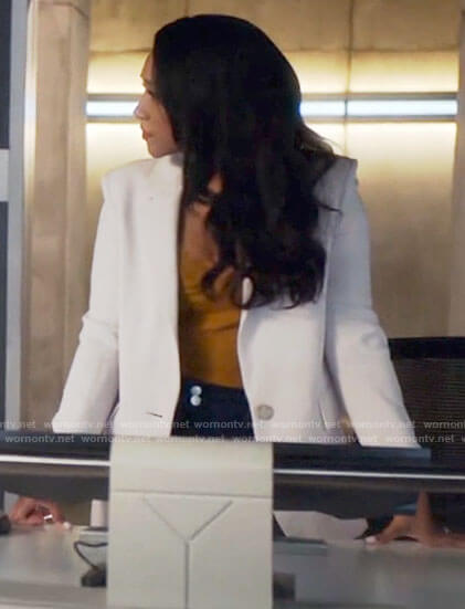 Iris’s white blazer on The Flash