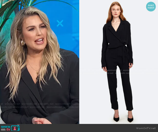 Iro Chacha Tie Belt Jumpsuit worn by Carissa Loethen Culiner on E! News
