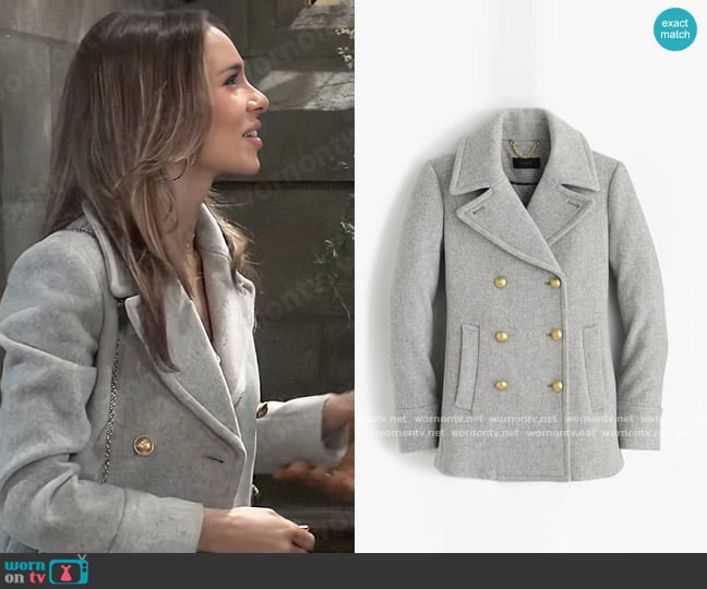 J. Crew Majesty Peacoat worn by Molly Lansing-Davis (Haley Pullos) on General Hospital