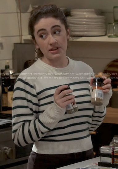 Jackie’s striped sweater on Call Your Mother