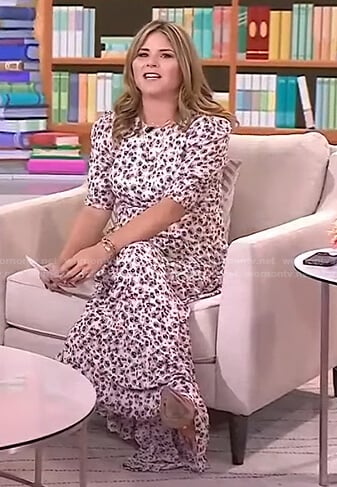 Jenna’s white floral maxi dress on Today