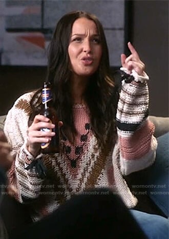 Jo’s knit tie cuff sweater on Greys Anatomy