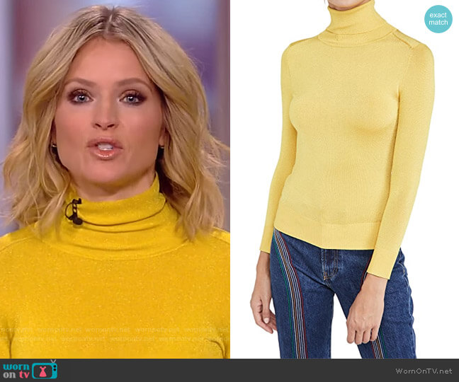 JoosTricot Long Sleeve Turleneck worn by Sara Haines on The View