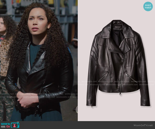 Judith & Charles Vent Couvert Paris Leather Jacket worn by Macy Vaughn (Madeleine Mantock) on Charmed