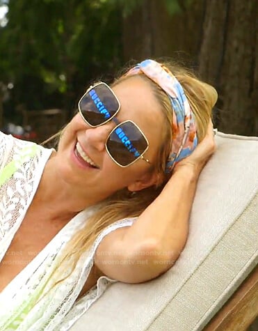 Kary’s square sunglasses on The Real Housewives of Dallas