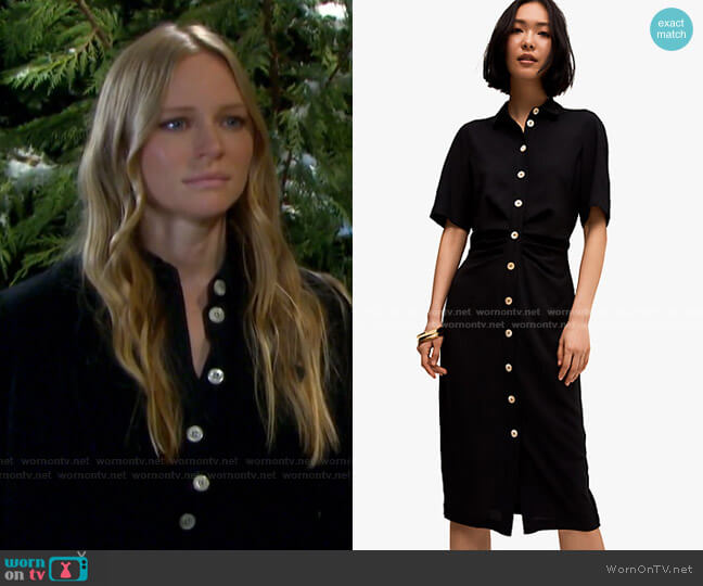Kate Spade Button Front Shirtdress worn by Abigail Deveraux (Marci Miller) on Days of our Lives