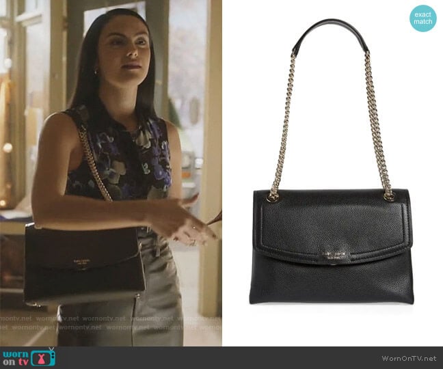 Kate Spade Large Florence Leather Shoulder Bag worn by Veronica Lodge (Camila Mendes) on Riverdale