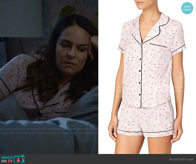 Kate Spade Short Pajama Set in Flamingo worn by Isabella Colón (Yara Martinez) on Bull