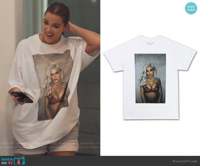 Kylie Jenner Kyle Jenner Graphic Tee worn by Khloe Kardashian on Keeping Up with the Kardashians
