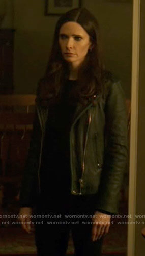 Lois’s leather moto jacket on Superman and Lois