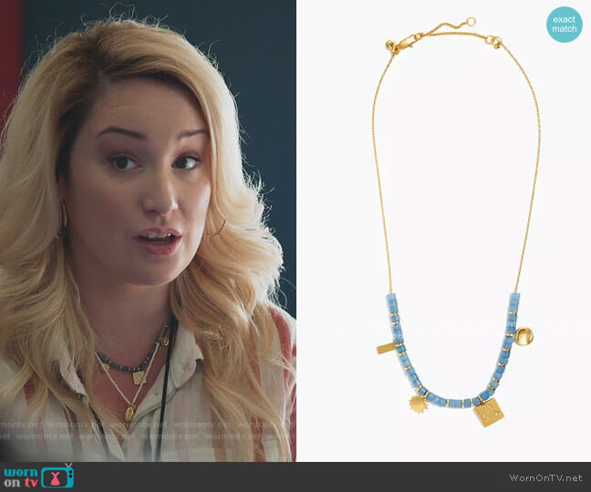 Madewell Sunbeam Beaded Necklace worn by Davia (Emma Hunton) on Good Trouble