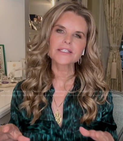 Maria’s green leopard shirtdress on Today