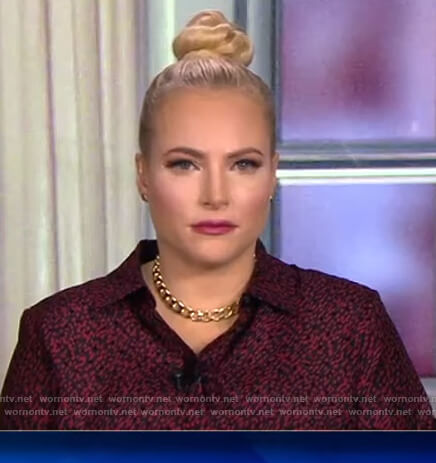 Meghan’s printed blouse on The View
