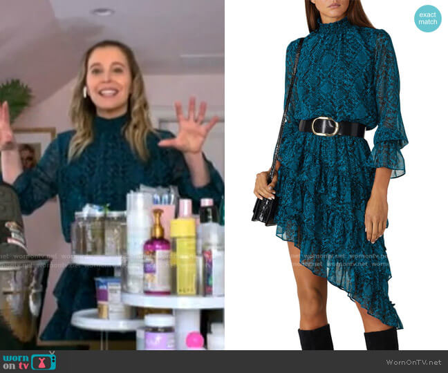 Misa Los Angeles Snake Print Savanna Dress
