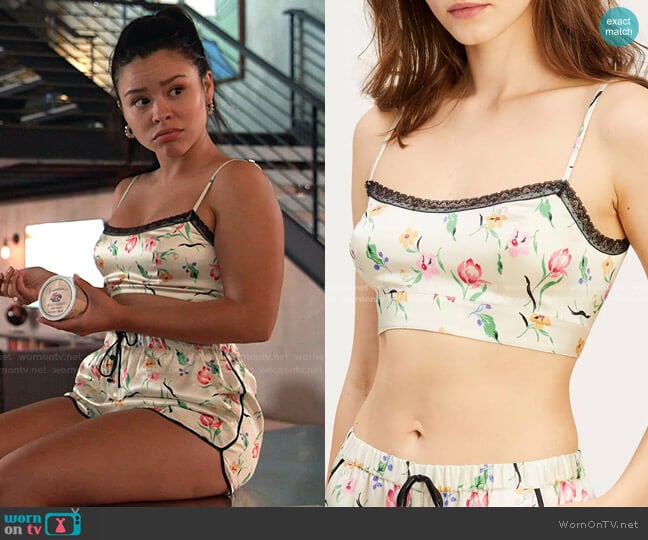 Morgan Lane Noelle Bra Top worn by Mariana Foster (Cierra Ramirez) on Good Trouble