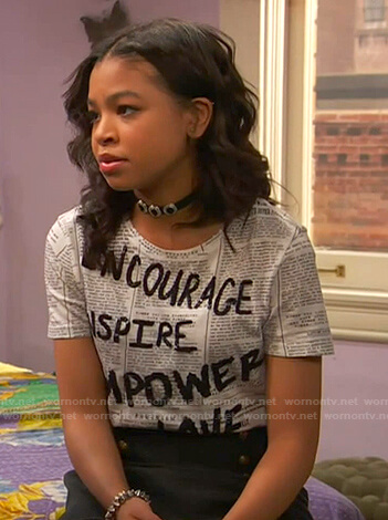 Nia’s Encourage Inspire Empower Love tee on Ravens Home