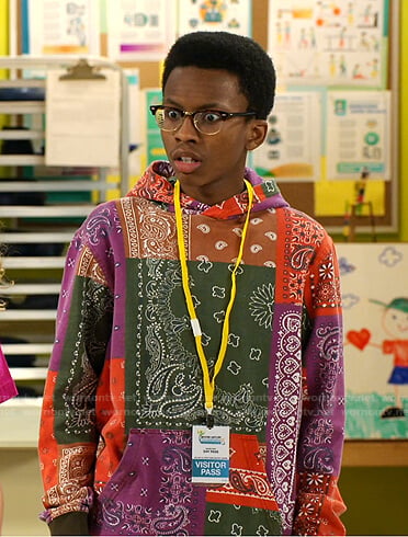 Noah’s bandana hoodie on Bunkd