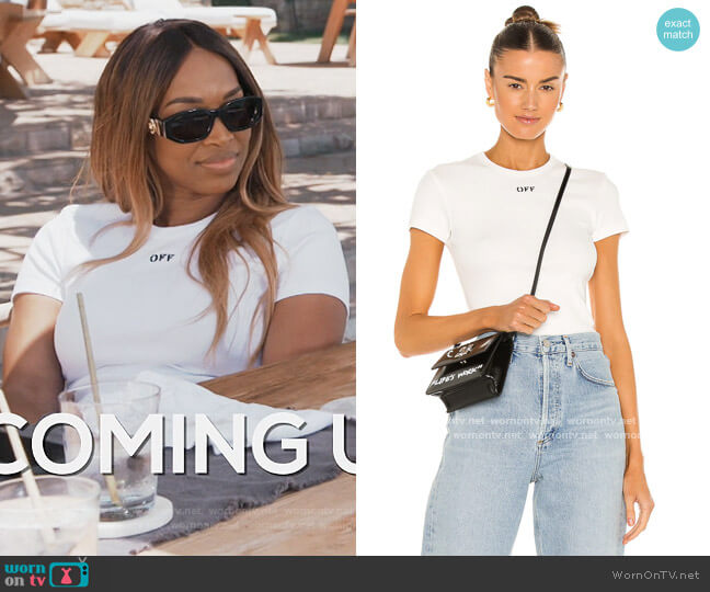 Off-White Basic Ribbed Tee