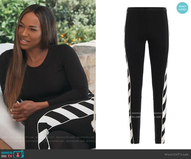 Off-White Geometric Pattern Leggings