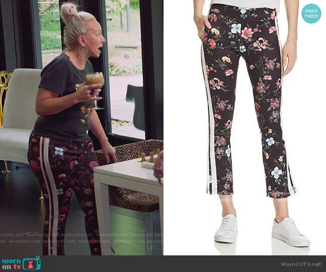 Pam & Gela Fineline Floral Track Pants worn by Margaret Josephs on The Real Housewives of New Jersey