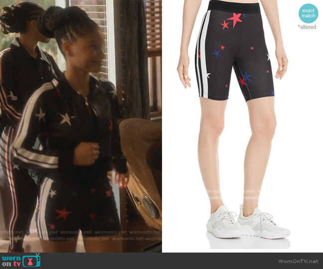 Pam & Gela Star Bikeshorts worn by Skylar Forster (Halle Bailey) on Grown-ish