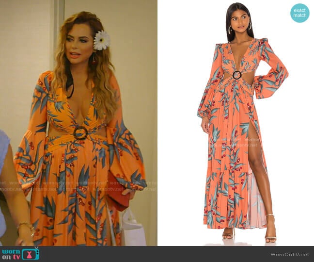 Patbo Long Sleeve Cutout Dress worn by D’Andra Simmons on The Real Housewives of Dallas