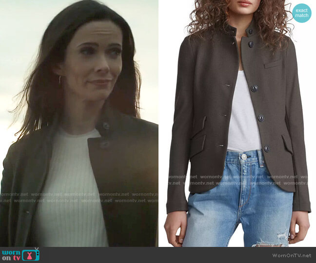 Rag & Bone Slade Jacket in Army Green worn by Lois Lane (Elizabeth Tulloch) on Superman and Lois