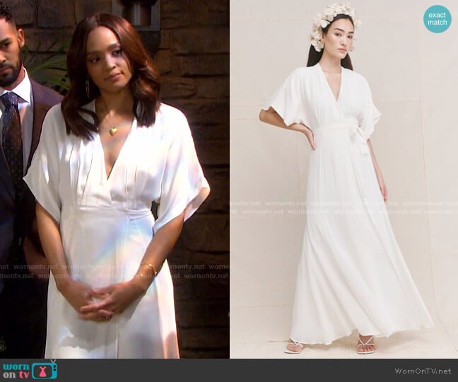 Reformation Winslow Dress worn by Lani Price (Sal Stowers) on Days of our Lives