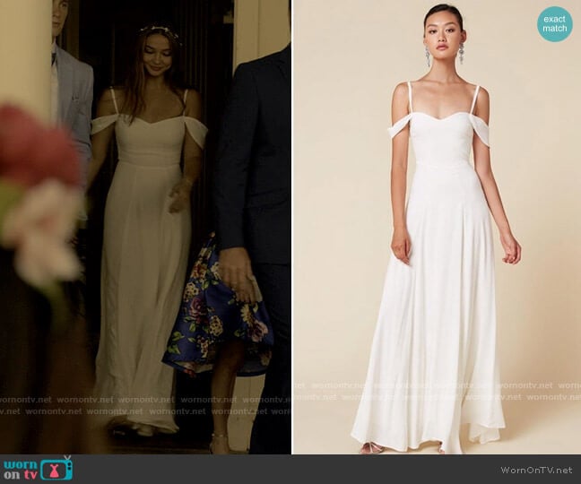 Reformation Poppy Dress worn by Sarah Cameron (Madelyn Cline) on Outer Banks